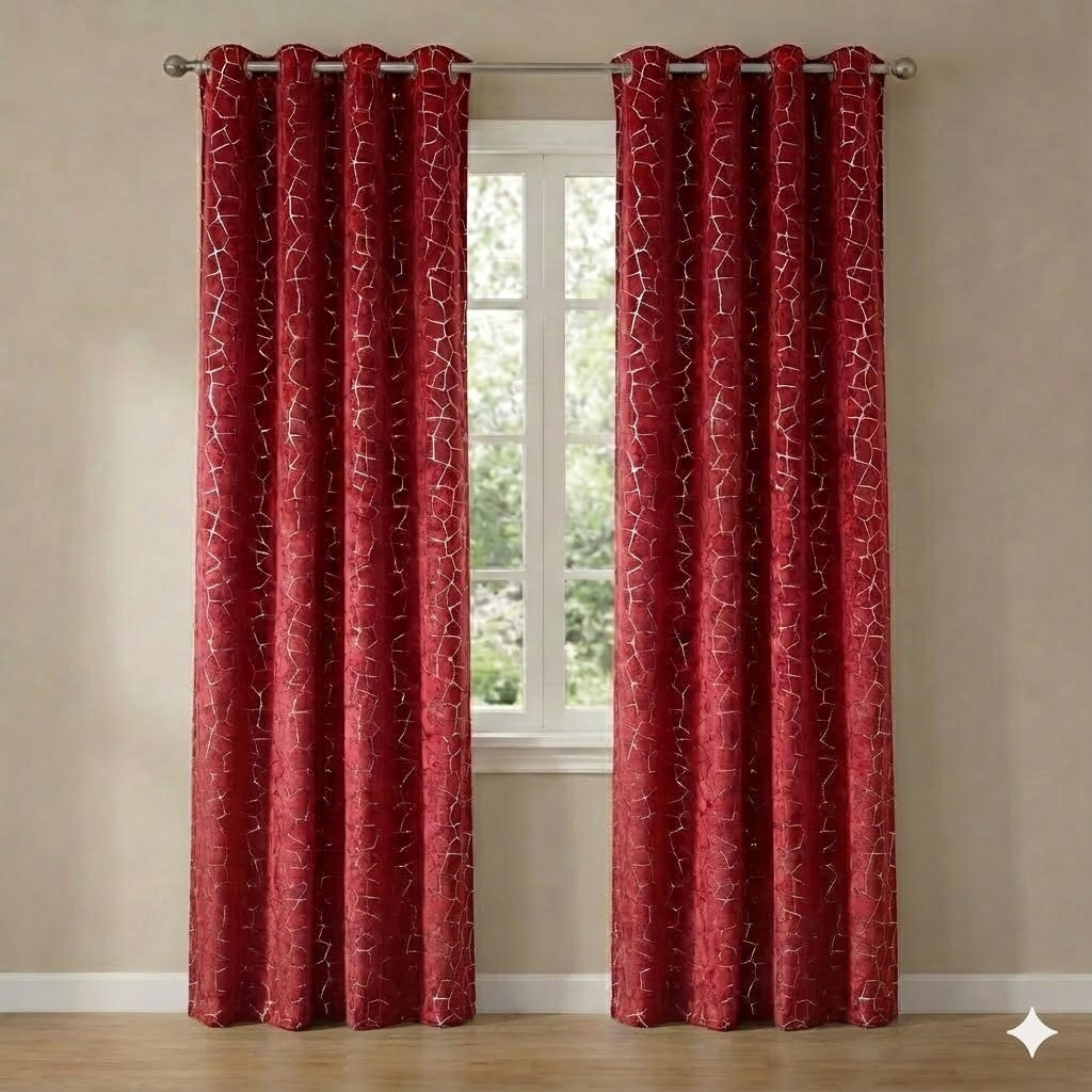 CORTINA MODELO JARVIS 140 X 240 CM - COLOR ROJO