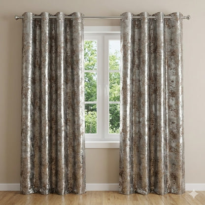 CORTINA MODELO DUNCAN 140 X 240 CM - COLOR MARRÓN PLATINO