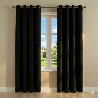 CORTINA OCULTANTE MODELO CRYSTAL 140 x 240 CM – COLOR NEGRO