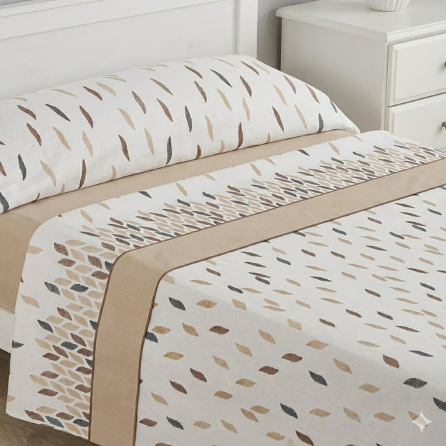 Jogo de lençóis de lã coral premium – Inverno, 3 peças, extra macio e térmico – Estilo moderno (Adequado para camas de 90/135/150 cm)