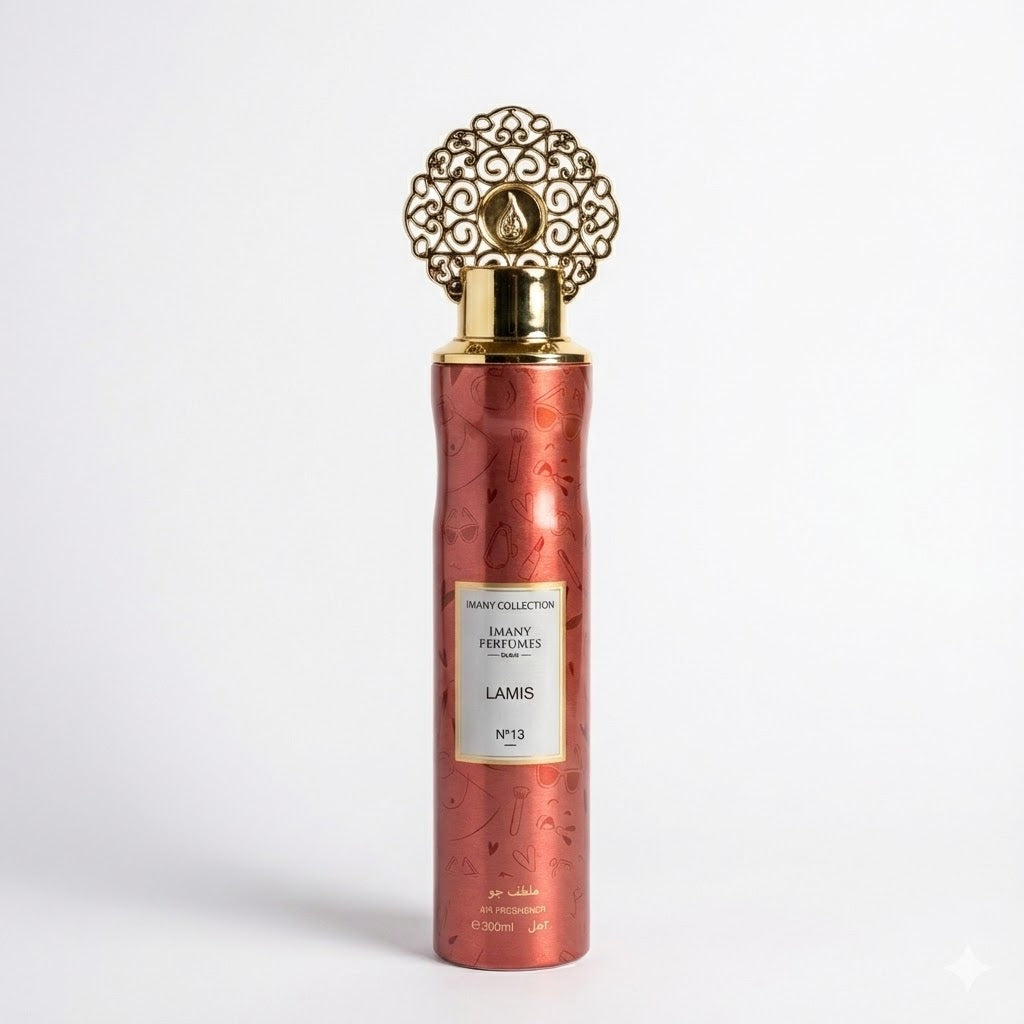 Lamis – Aromatizador de Ambientes Árabe 300 ml | Aroma Limpo, Suave e Elegante (Coleção Imany) 