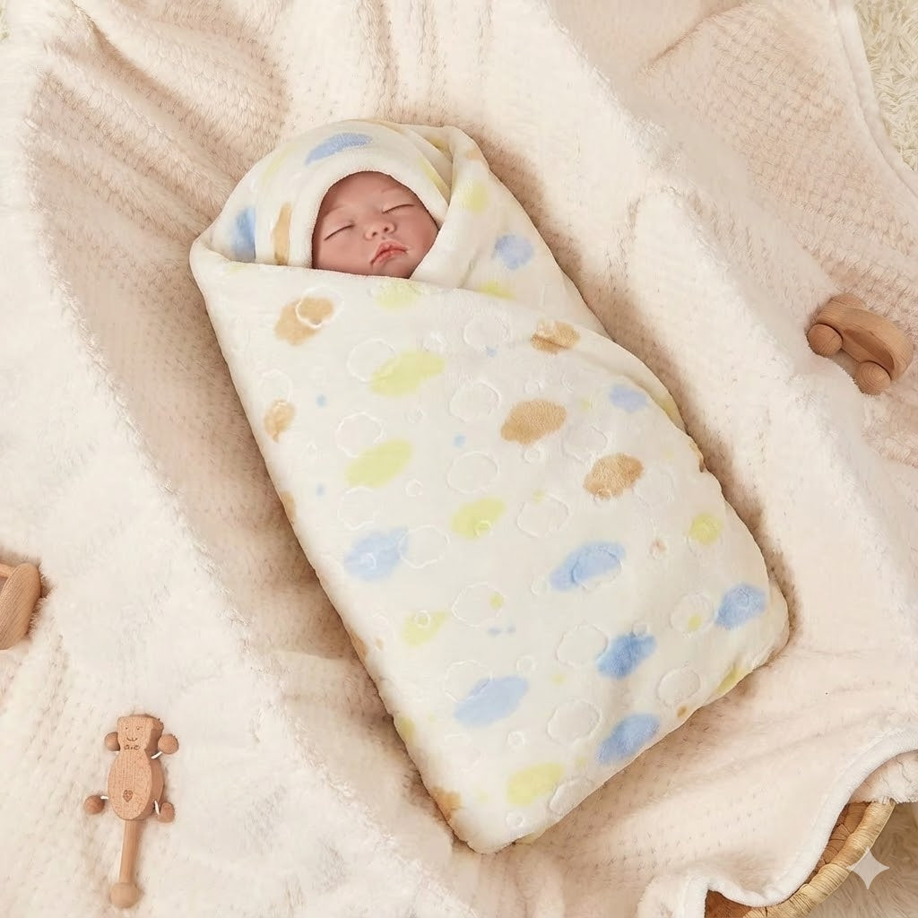 🍼🌸 Soft Baby Blanket – Sweet Pink Universe