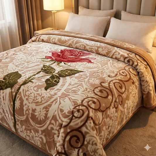 🛏️ Manta Premium LIXOURI Embossed 2 Ply – Extra Suave y Elegante (200 x 240 cm)