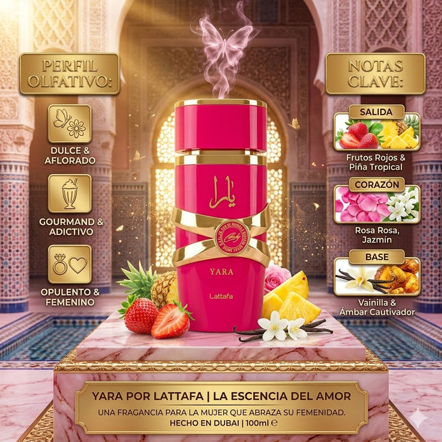 🌸 Compre Yara Candy da Lattafa Perfumes 100ml - Uma fragrância doce e elegante