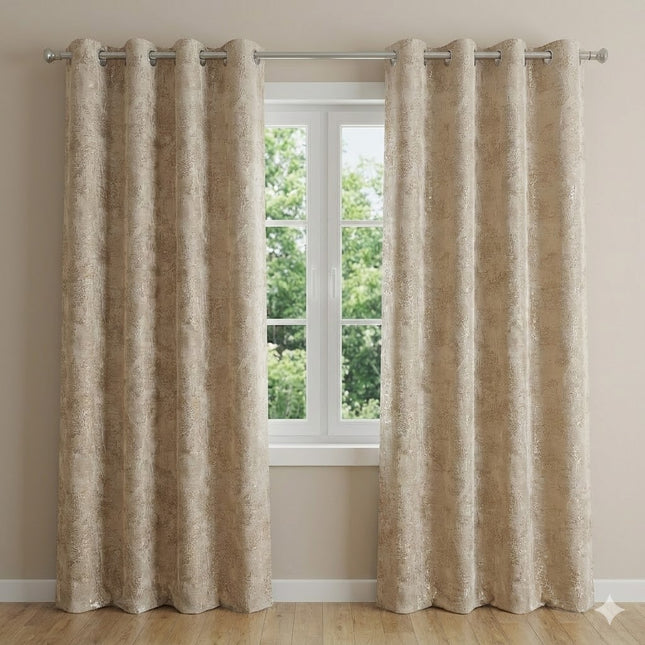 CORTINA MODELO JASPER 140 X 240 CM - COLOR BEIGE