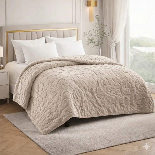 Edredón Modelo PIEDRA – 230 x 250 cm - COLOR BEIGE