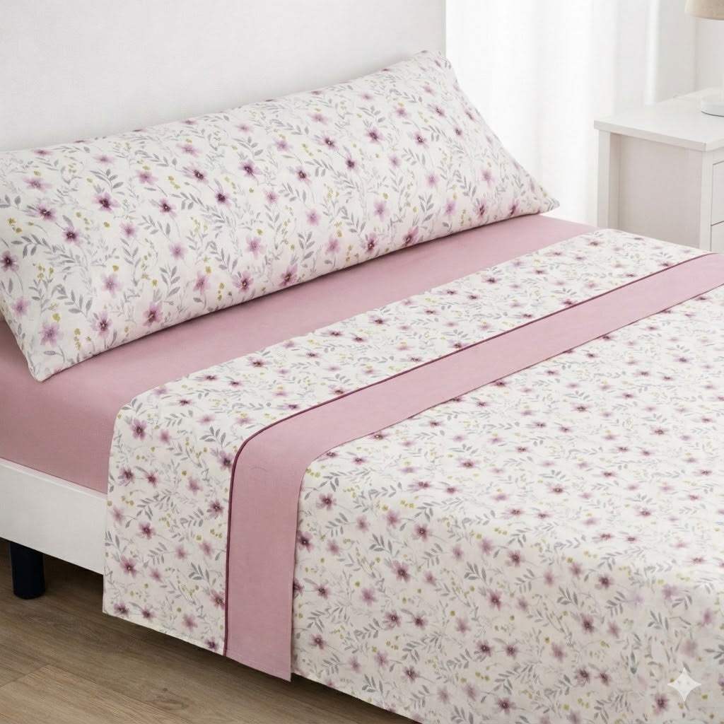 Juego de Sábanas Coralina Premium – Invierno, 3 Piezas, Extra Suaves y Térmicas – Estilo Moderno (Camas 90/135/150)