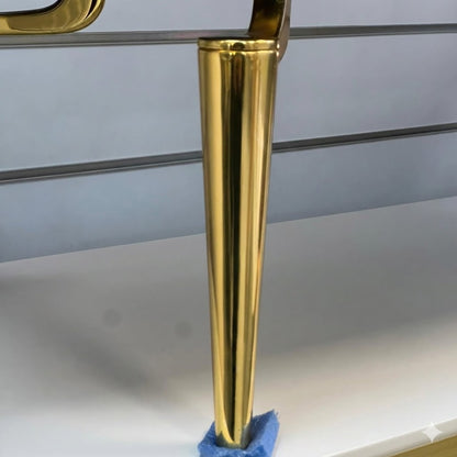 Mesa de TV con chimenea digital - NEGRO DORADO