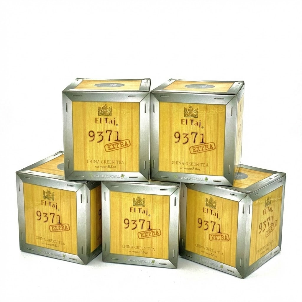 Pack x5 El Taj 9371 Extra – Té Verde Chino Premium (200 g c/u)