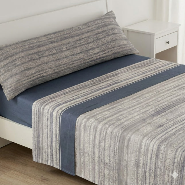 Jogo de lençóis de lã coral premium – Inverno, 3 peças, extra macio e térmico – Estilo moderno (Adequado para camas de 90/135/150 cm)