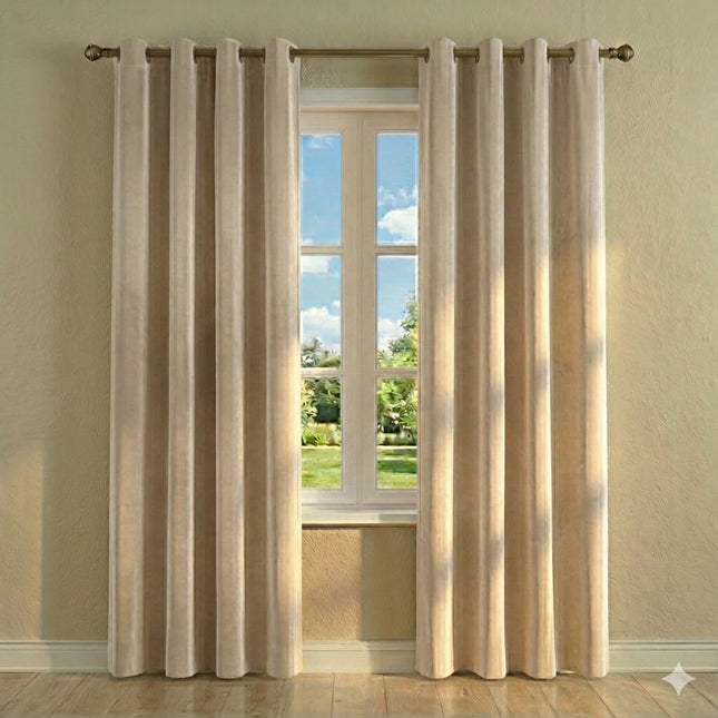 Cortinas Blackout de Poliéster, Padrão de Ondas, 140x260cm - 2 Peças, Elegantes e Modernas - Cinza