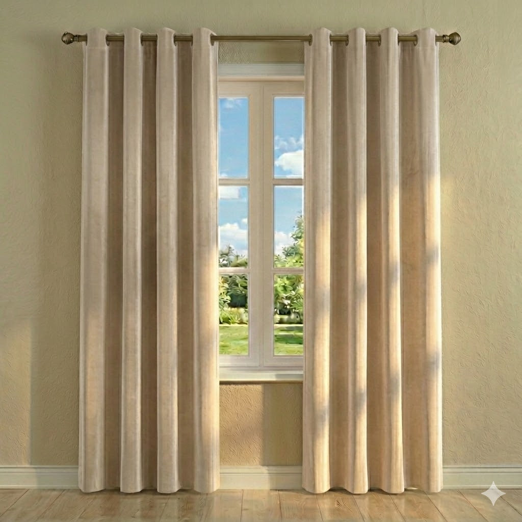 CORTINA OCULTANTE MODELO CRYSTAL 140 x 240 CM – COLOR BEIGE