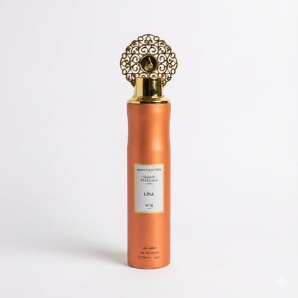 Lina – Aromatizador de Ambientes Árabe 300 ml | Aroma Limpo, Suave e Elegante (Coleção Imany)