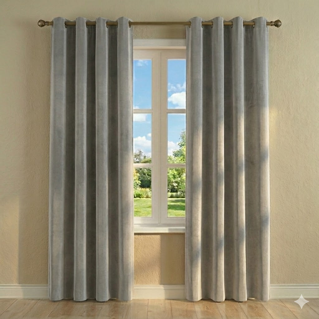 PACK X2 CORTINA OCULTANTE MODELO CRYSTAL 140 x 240 CM
