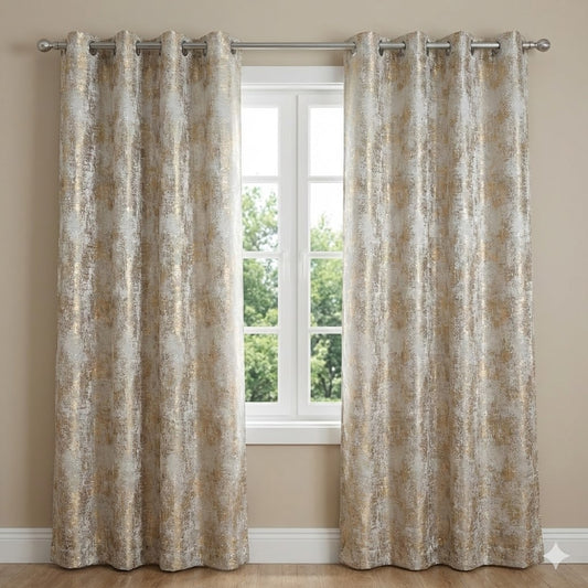 CORTINA MODELO JASPER 140 X 240 CM - COLOR DORADO