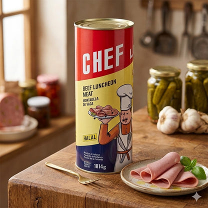 Mortadela de Vaca CHEF – Beef Luncheon Meat Halal (1814 g)