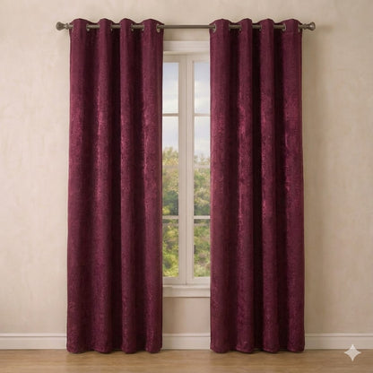 CORTINA JACQUARD MODELO MONZA 140 X 240 CM - COLOR BURDEOS/GRANATE (ANILLAS) – GÉRARD PASQUIER