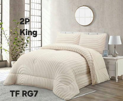 Curves Sheepskin Quilt – 230 x 250 cm – WHITE