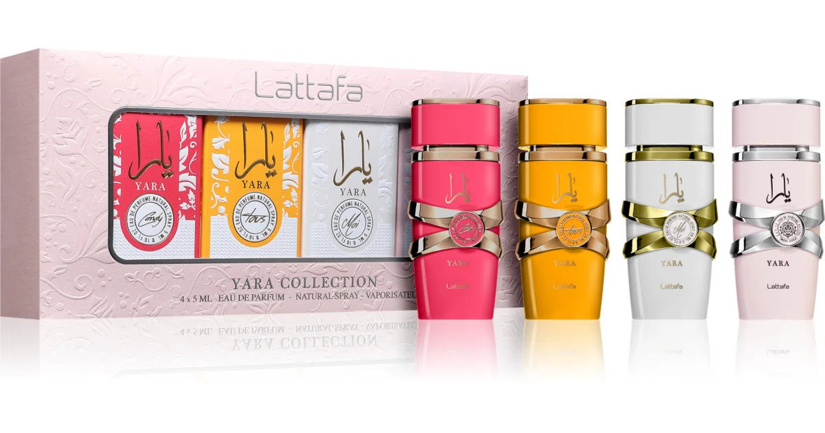 Yara Collection Lattafa 4 x 5 ml – Set de Perfumes Eau de Parfum para Mujer