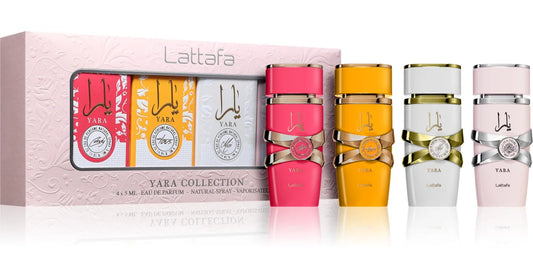 Yara Collection Lattafa 4 x 5 ml – Set de Perfumes Eau de Parfum para Mujer